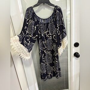 Ladies Sz large navy dress